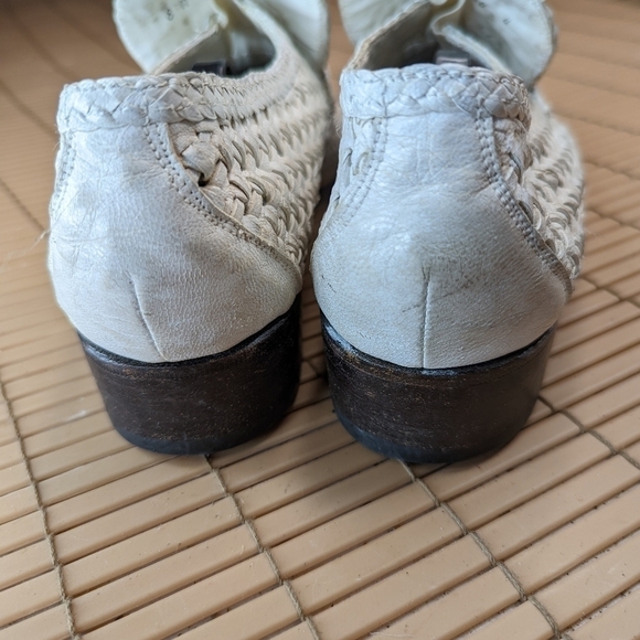 Bally Switzerland Burgos Continentals  Men Size 8 White Woven Leather Causal Loa main image 8
